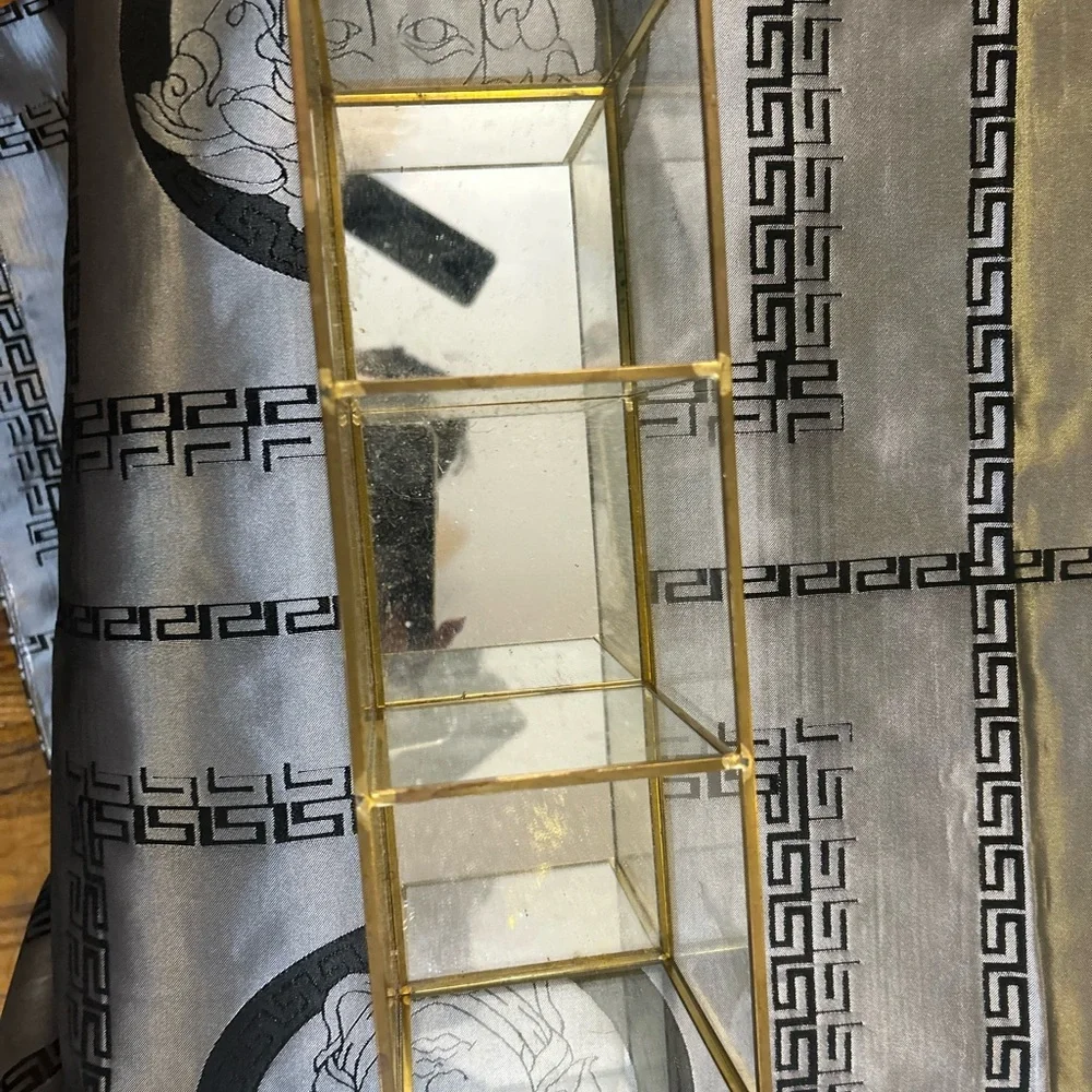 Cynthia Rowley Gold Glass Beauty Queen‎ Organizer